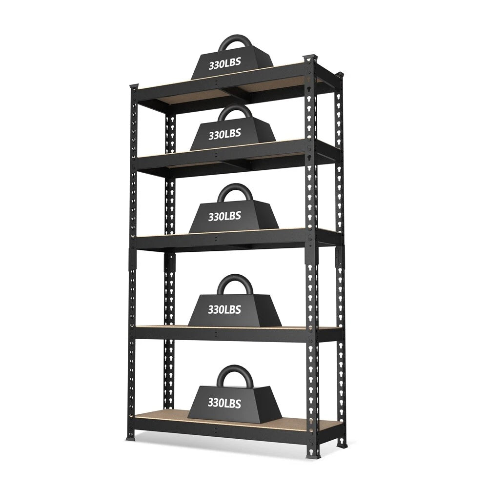 Workpro 5-tiers 60" Adjustable Steel Shelving Unit | Built Supply Co