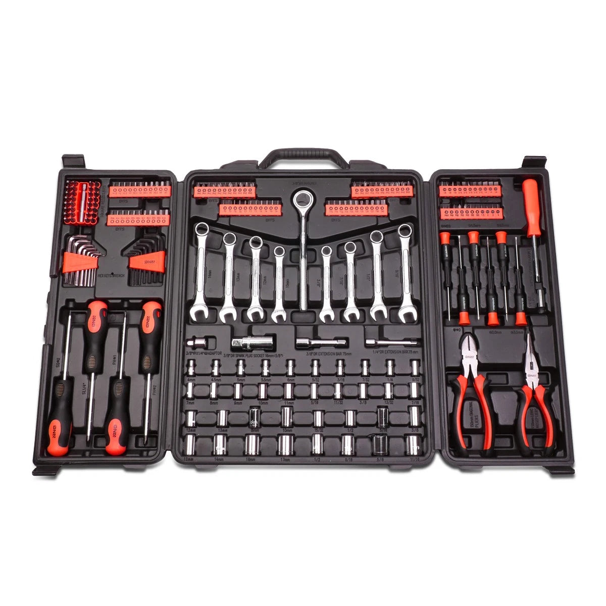 Vehicle Repair Durable Drop Forged Steel Tool Kit Metric Sockets+hex