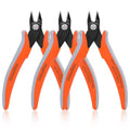 3-pieces 5" Flush Wire Cutter Diagonal Side Cutter Precision