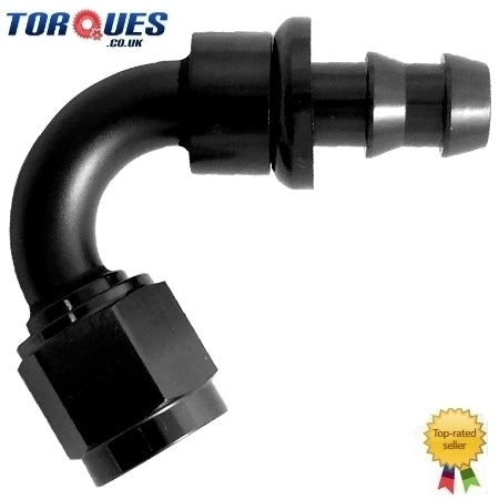 AN -4 (4AN JIC AN4) 120 Degree Push-On Socketless Fuel Hose Fitting