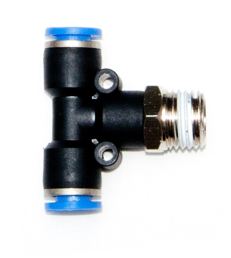 Tube fitting Male Branch Tee push to connect, 1/4" Tube x 1/4" NPT 5