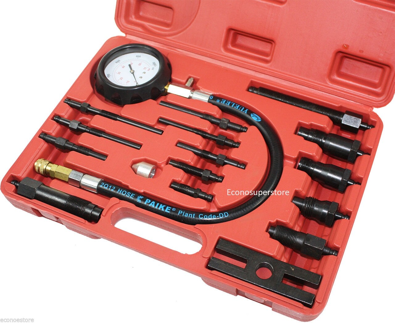 17pc Diesel Engine Cylinder Compression Tester Gauge Kit