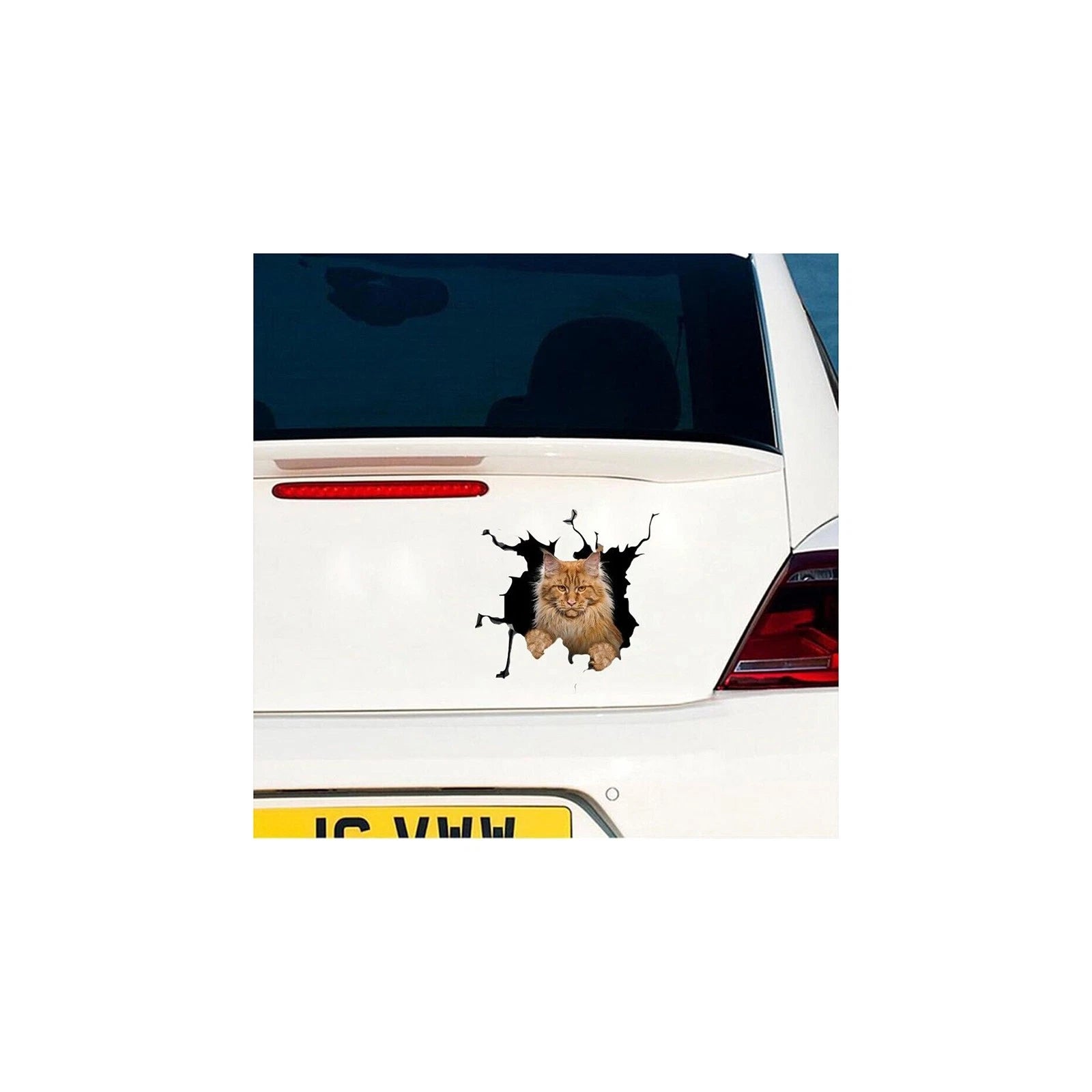 3d Cat Car Truck Sticker Vinyl Window Decal Accessories Exterior