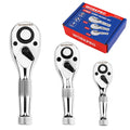 WORKPRO 3PC Stubby Ratchet Set by WORKPRO
