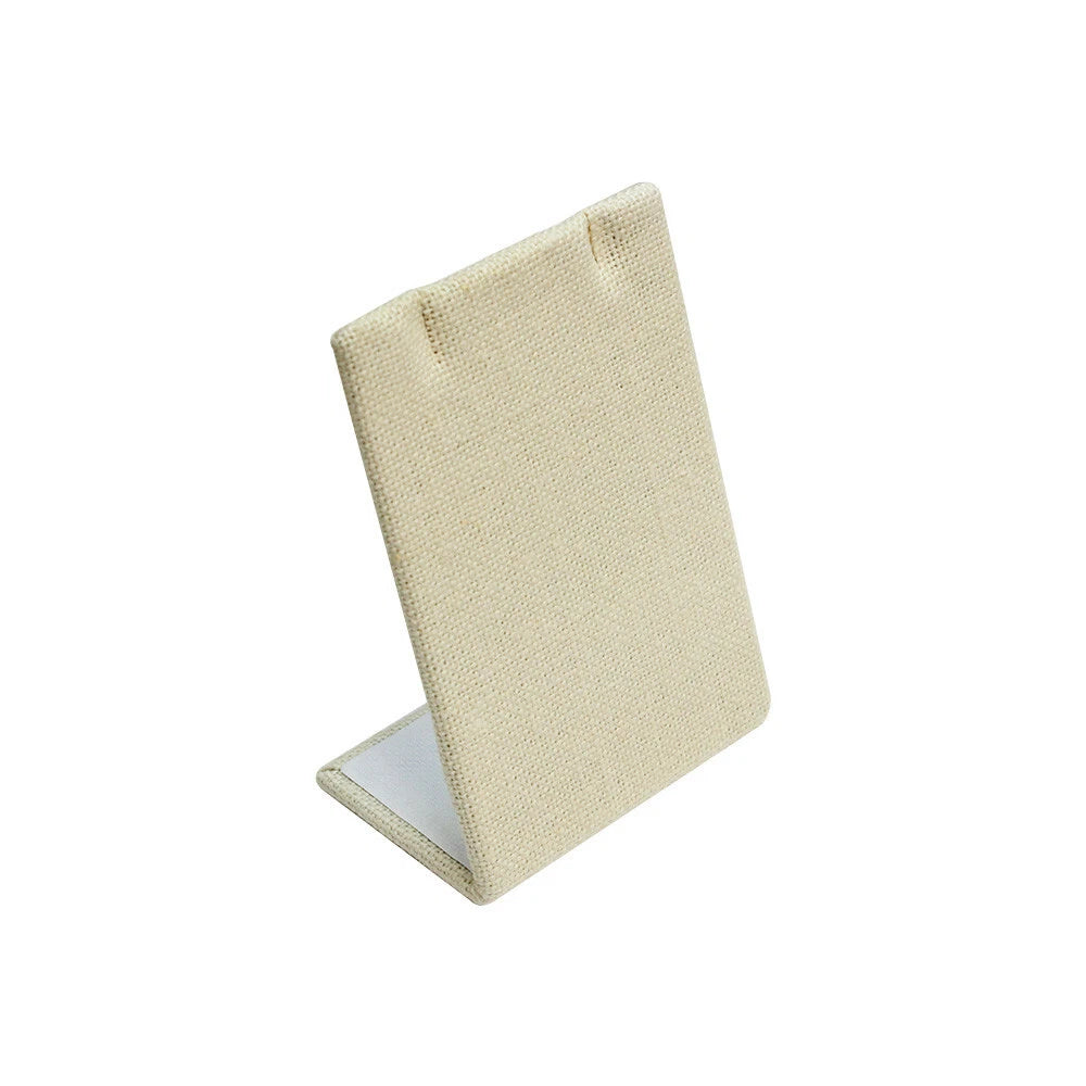 Earring Pendant Display Stand Soft Linen Beige Jewelry Display Holder