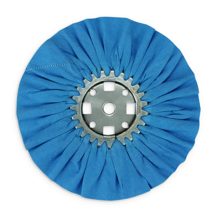10" Blue Mill Treated Airway Buffing Wheel 3" Center Plate x 5/8"