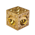 Brass Doming Block 1.1/2" X 1.1/2" X 1.1/2" Dapping -Jewelry Forming