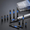 WORKPRO 16PC PH2 Impact Phillips Screwdriver Bit Set S2 Steel Tips w/Storage Box