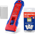 WORKPRO Retractable Razor Blade Scraper 56PC Blade Storage Cleaning
