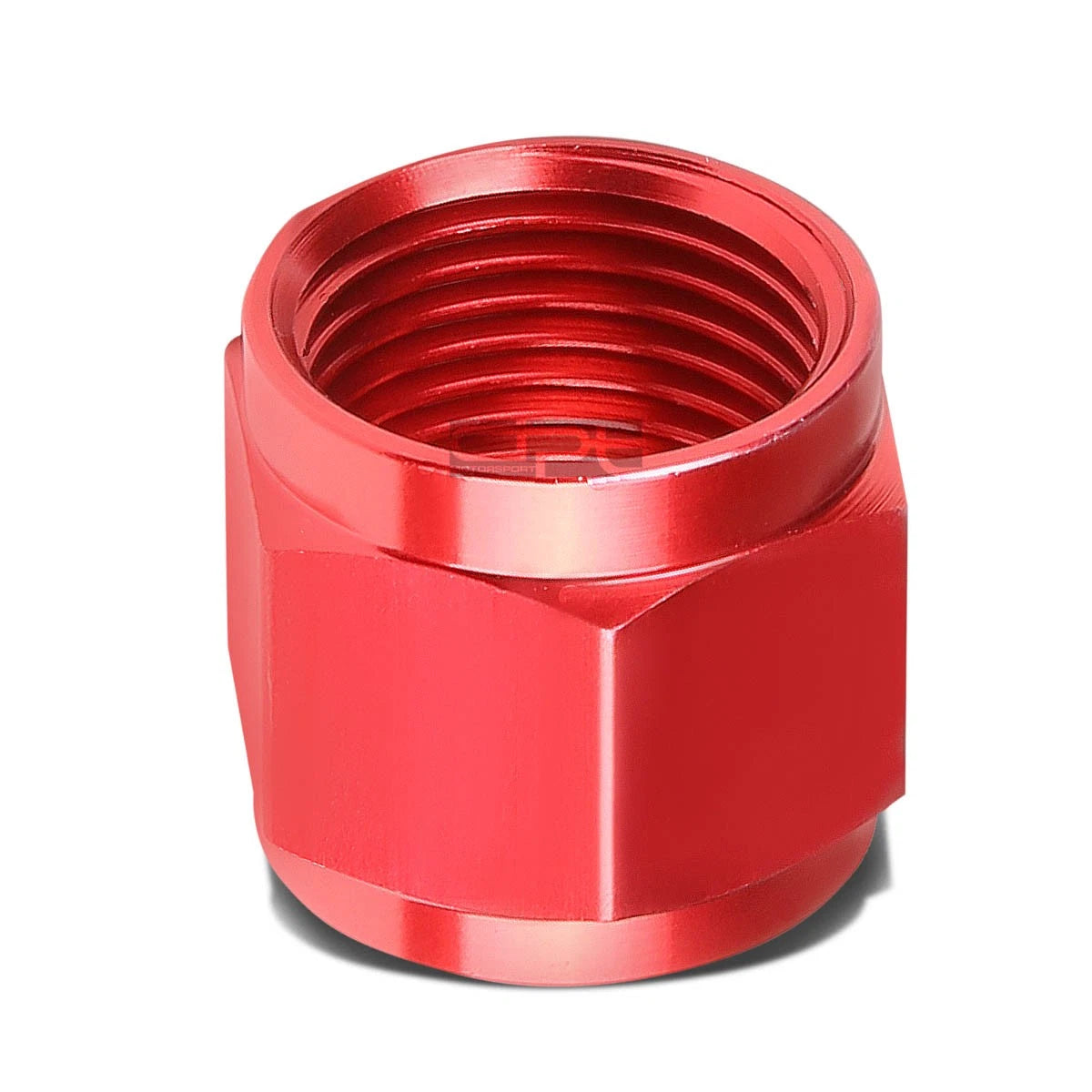 8an An-80 Female Thread Tube Nut Red Aluminum | Built Supply Co