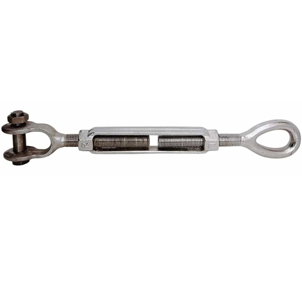 Stainless Steel T316 Mil-spec 3/8" X 6" Jaw Eye Turnbuckle 1,200 Lbs