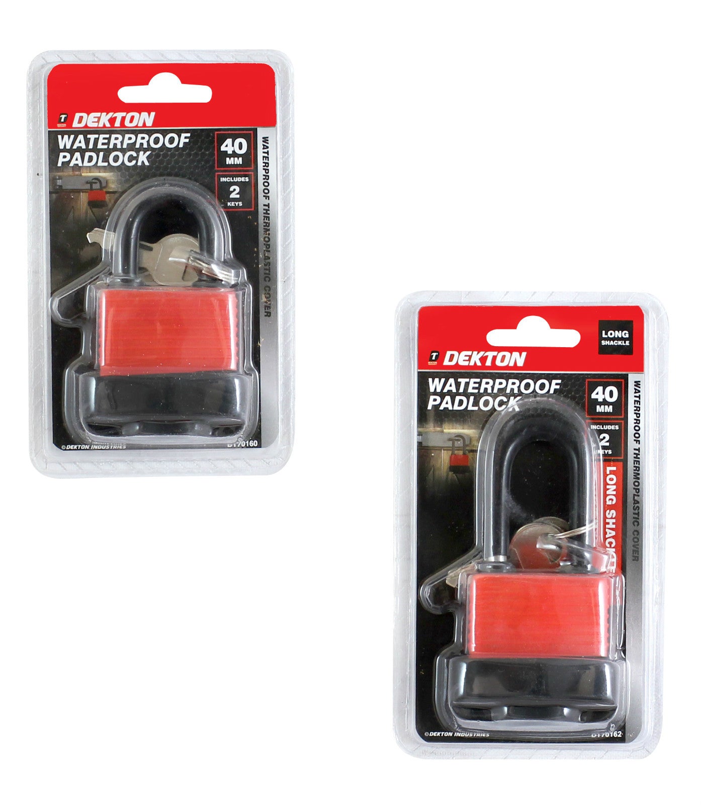 Dekton Heavy Duty Steel Shackle Padlock