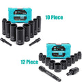 DURATECH 10pc 3/8 Inch Drive Impact Socket Set by DURATECH