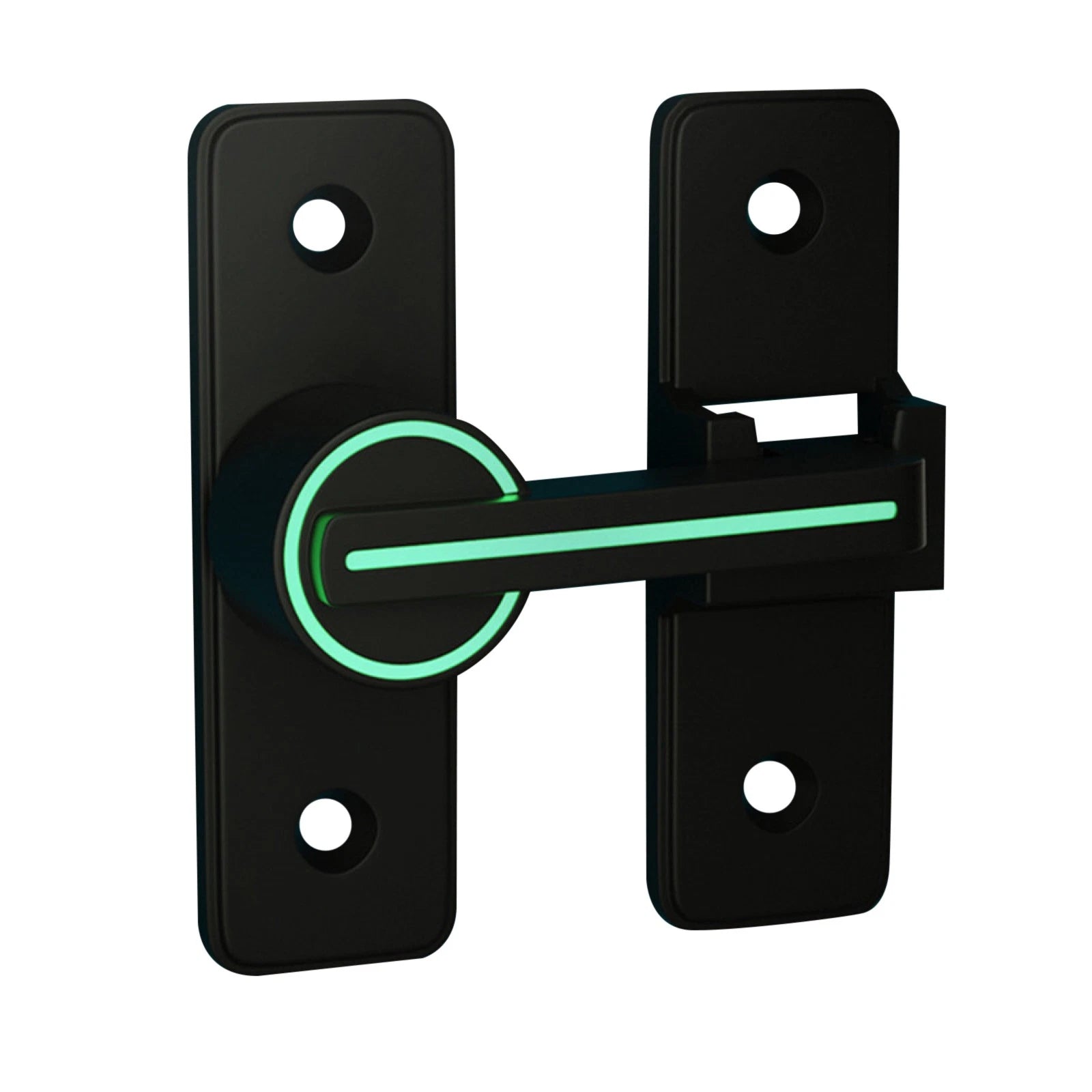 90°/180° Keyless Interior Door Bolt Luminous Surface-mounte<wbr/>d