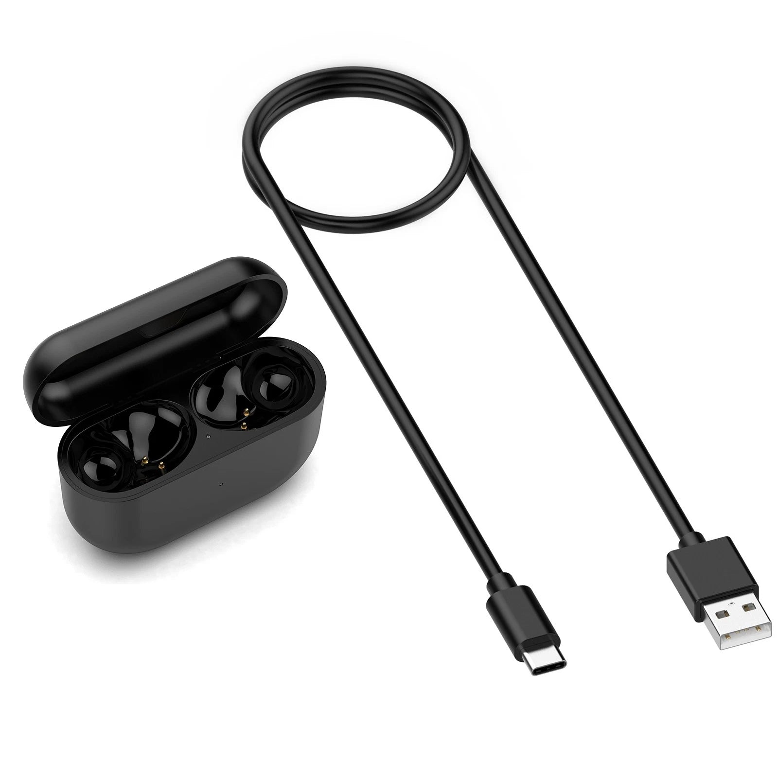Black Abs Earphone Charging Box Accessories For Jabra Elite 10