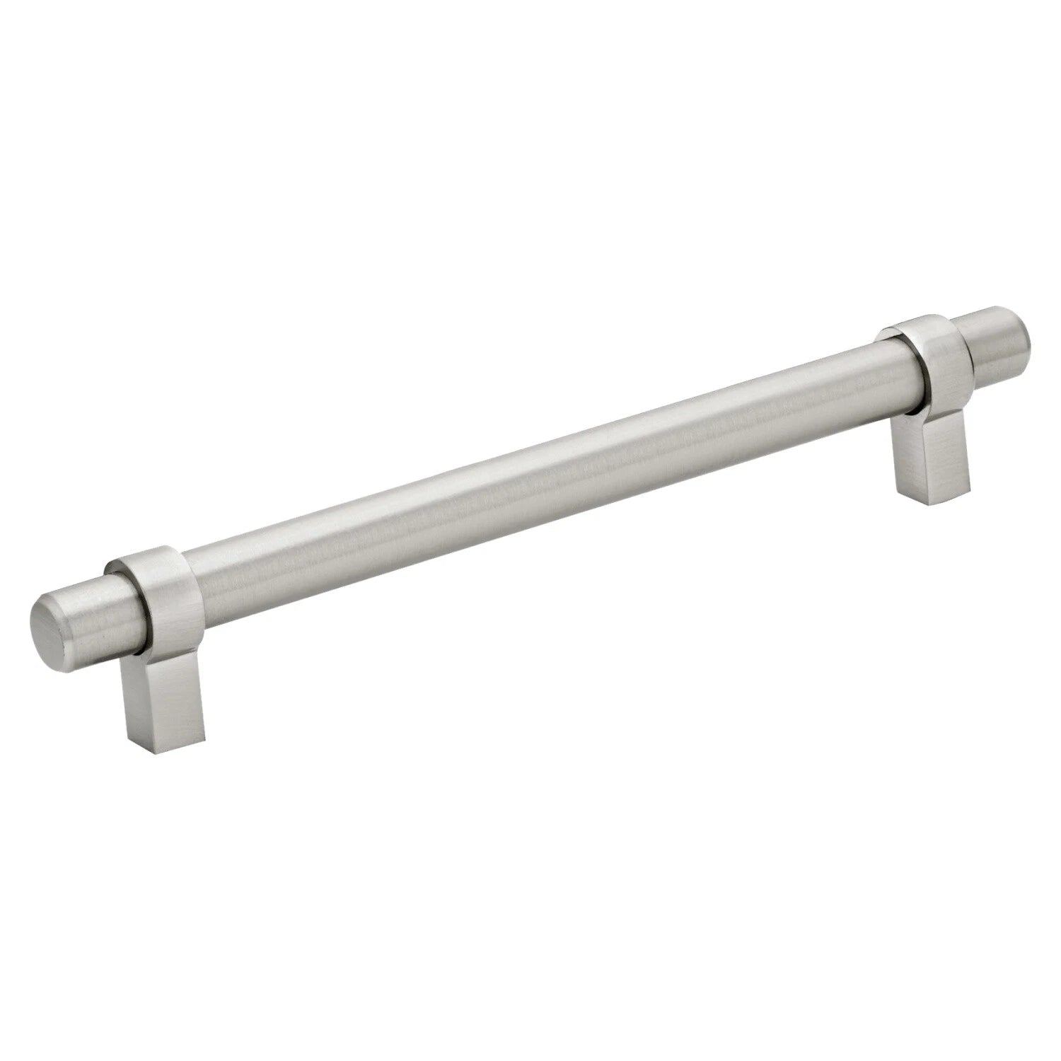 Euro Loop Style 6-5/16" Centers Brushed Nickel Cabinet Pull Handle