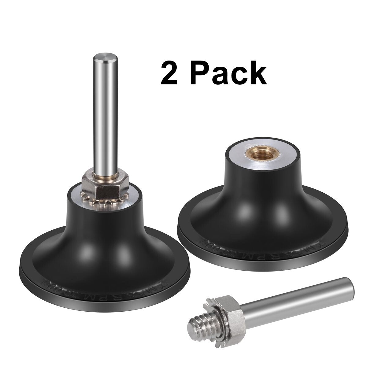 2PCS 2" Sanding Disc Holder Mandrel 1/4" Shank by Unbranded