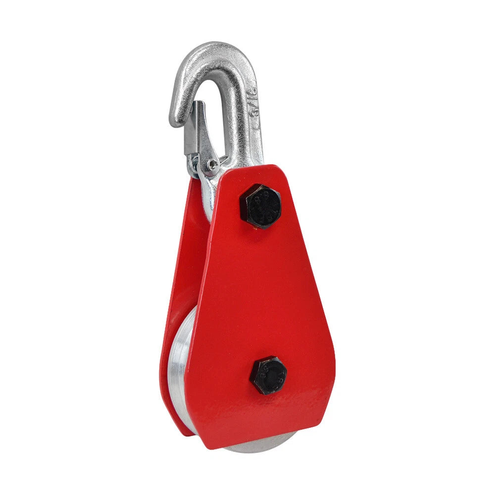 1 Ton Capacity 3 Inch Aluminum Sheave Block With Hook Wire Rope