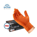 100pc Disposable 8.2G Thick Diamond Pattern Nitrile Gloves M/L Construction Auto
