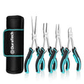 Duratech Long Reach Plier Set Diagonal Linesman Needle Nose Flat Nose