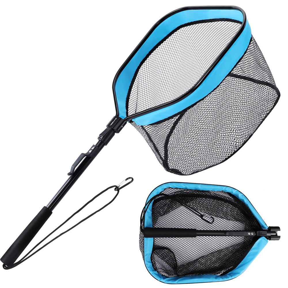FLISSA Floating Fishing Net Folding Fishnet Portable Storage Durable