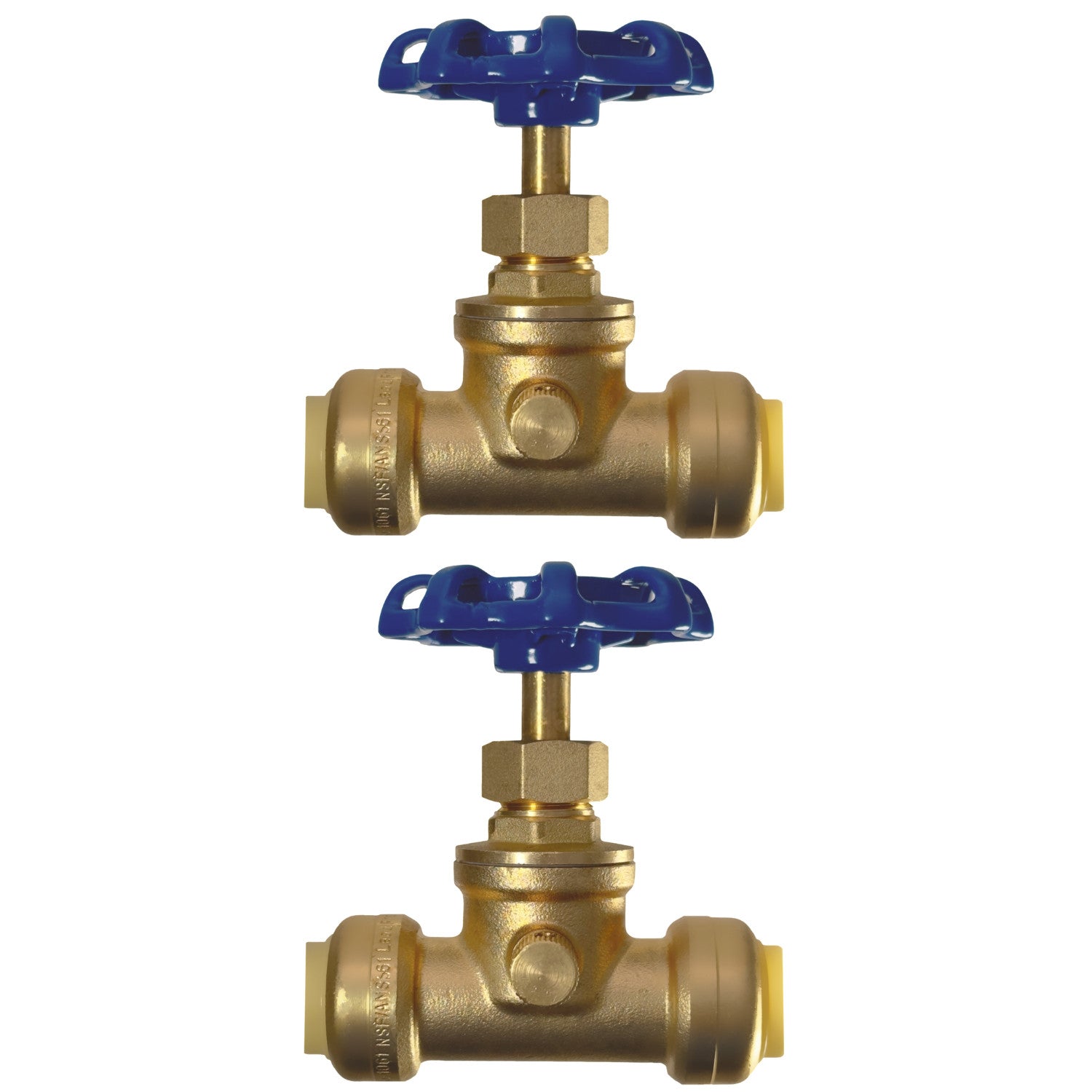XFITTING 1/2" Push Fit Gate Valve 2 Pack