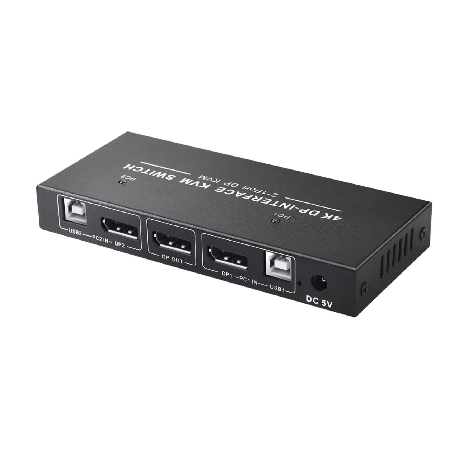 4k 60hz 2 In 1 Out Dp Usb Kvm Switch To Share Monitor Mouse Keyboard