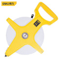 100M Open Reel Steel Tape Measure Shelf Plastic Ruler Wear-Resistant Glass Fiber