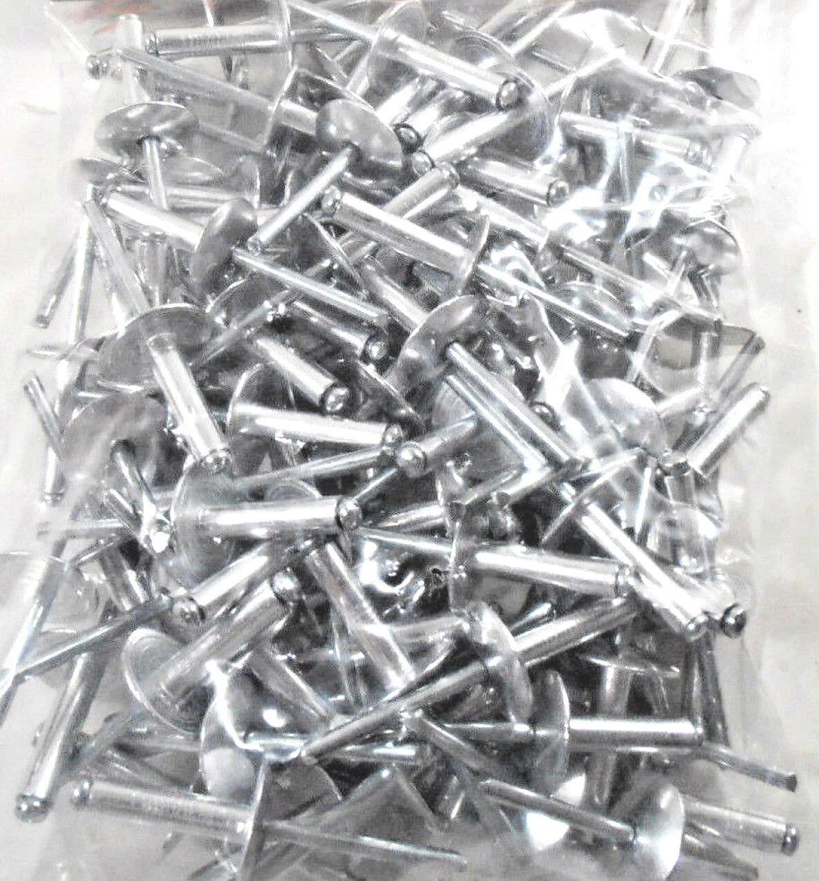100 Large Flange 1/8" X 5/8" Aluminum Big Head Pop Rivets Steel