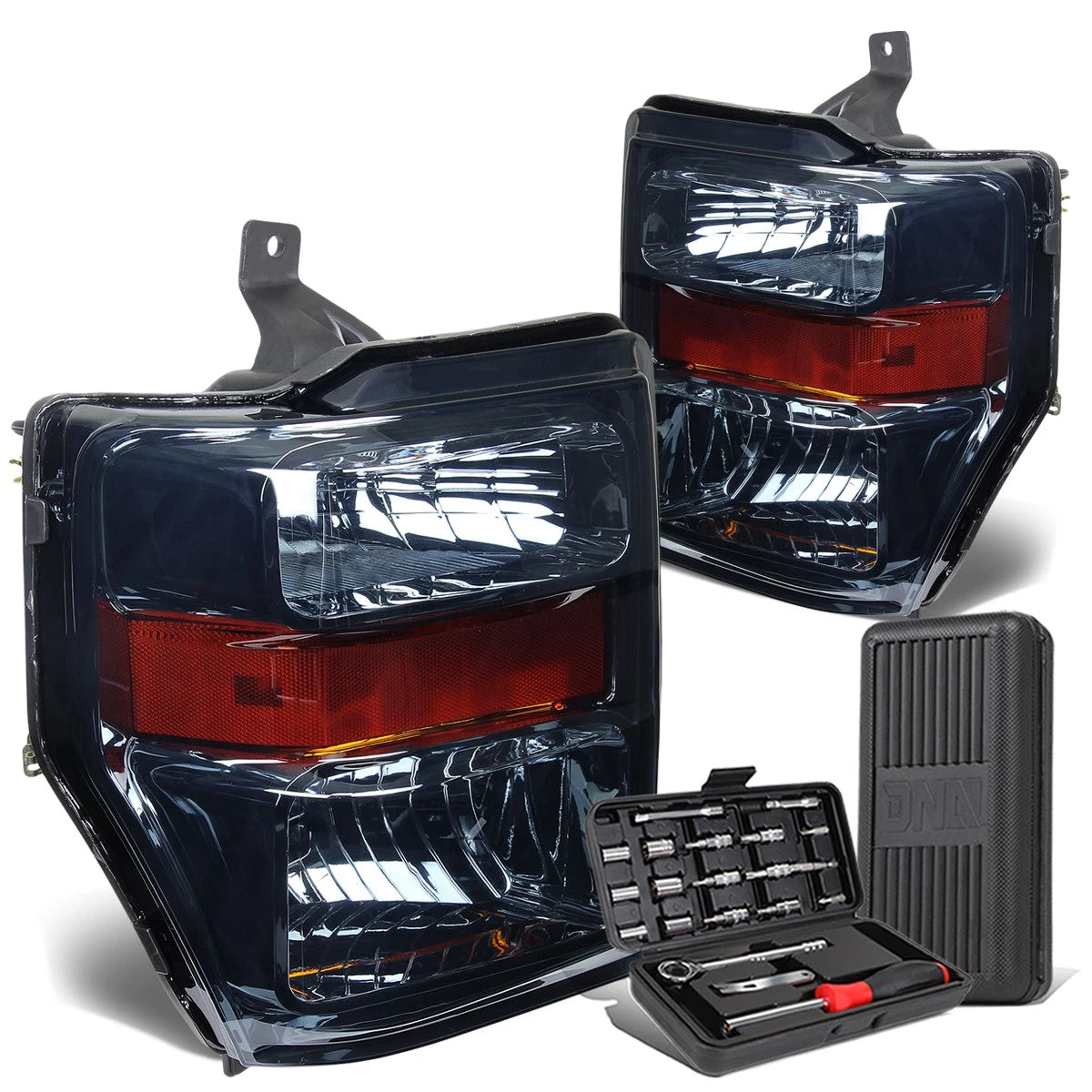 For 2008-2010 Ford Super Duty Pair Smoked/amber | Built Supply Co