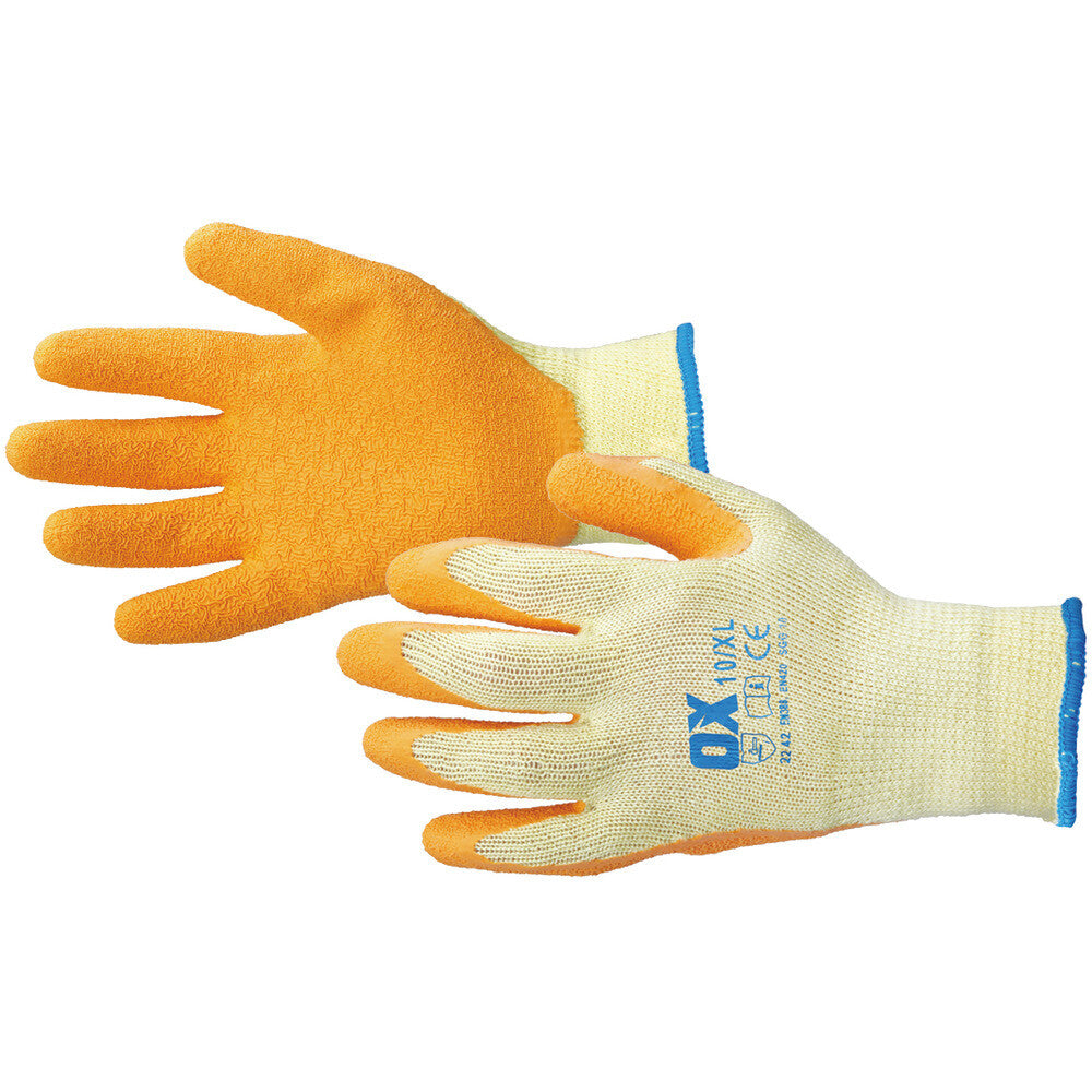 OX Tools Latex Super Strong Grip Safety Gloves
