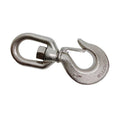 Stainless Steel T316 Drop Forged Swivel Hook Lifting Hook, 2500 Lbs