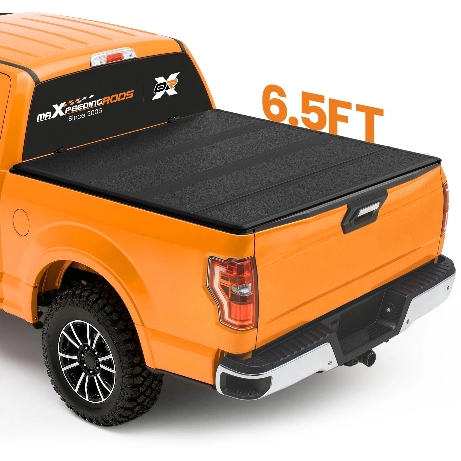6.5ft Hard Quad-Fold Tonneau Cover fit for Chevrolet Silverado GMC Sierra 99-07