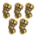 5 Pack XFITTING Push Fit 3/4 Inch x 1 Inch Push Fit 45