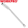 WORKPRO 14mm Magnetic Swivel Spark Plug Socket 12PT 3/8" Drive x 12" 360 Swivel