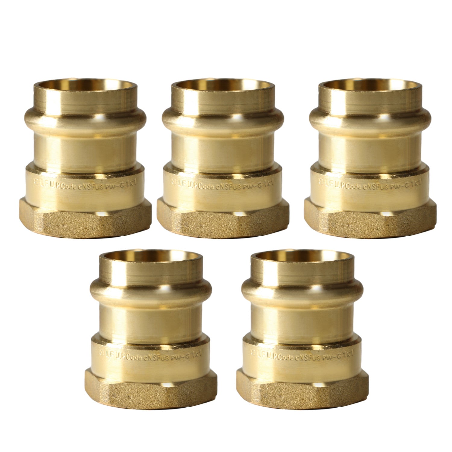 XFITTING 1" Press Female Adapter 5 Pack