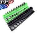 Mechanics Time Saver 1/4 Drive Magnetic Socket Holder Tray