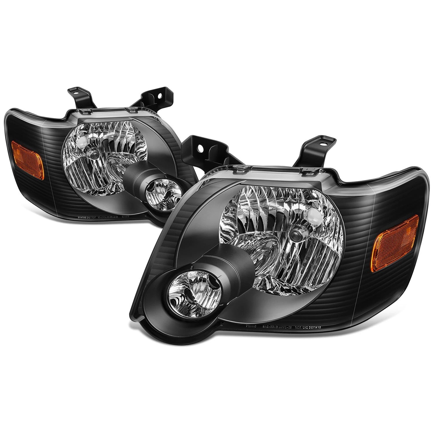 Fit 2006-2010 Ford Explorer Pair Black Housing | Built Supply Co