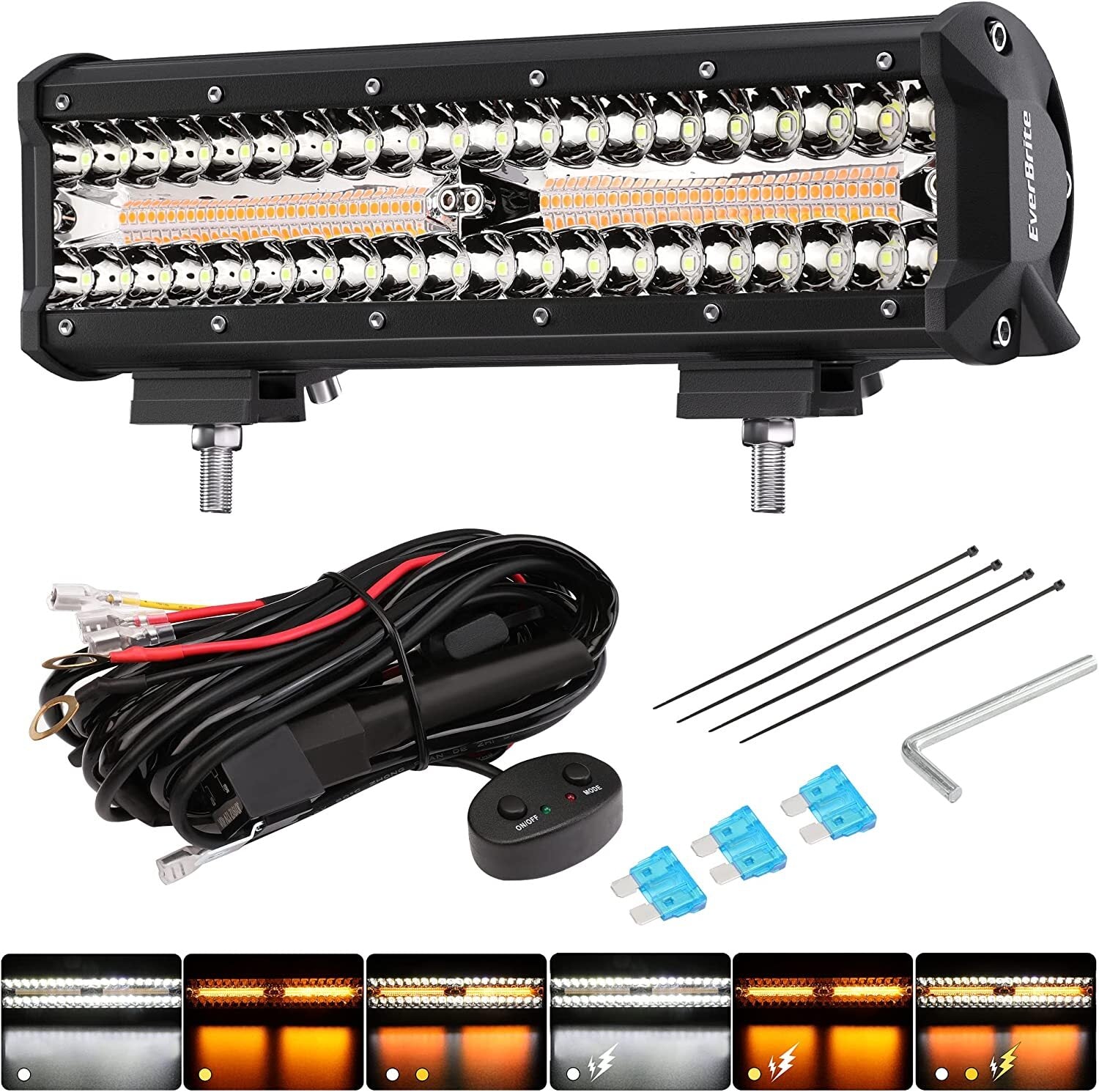 EverBrite 12" LED Light Bar 300W by EverBrite