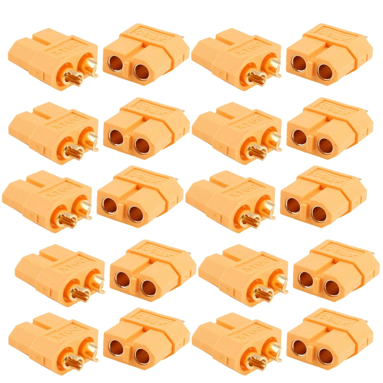 20* Xt60 Male&female Connectors Plug For Fpv Rc Drone Multirotor
