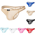 Men's Underpant G-string Thong Briefs Solid Color Ultra-thin All