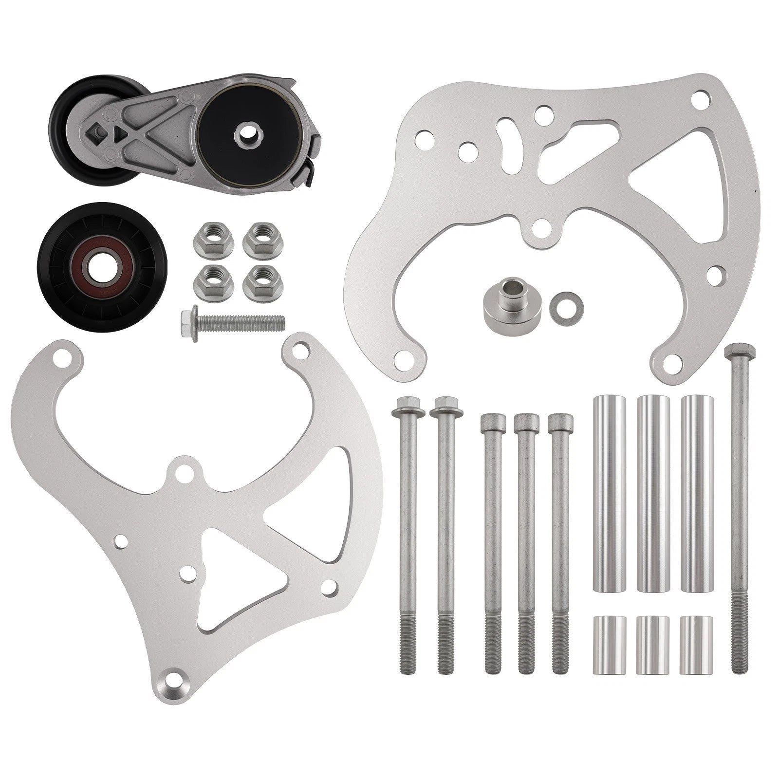 Air Conditioner Compressor Bracket Kit 6061 Aluminum for LS Truck SUV Swap