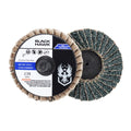 100 Pack - 2" Mini Flap Discs 36 Grit Quick Change Sanding Roloc Style Type R
