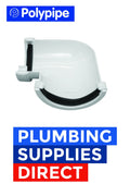 Polypipe Half Round Line 112mm 90° Bend