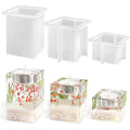 Tea Light Candle Silicone Holder Mould Candlelit Epoxy Casting Resin