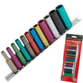 Neilsen 12pc Multi Coloured Metric Deep Socket Set