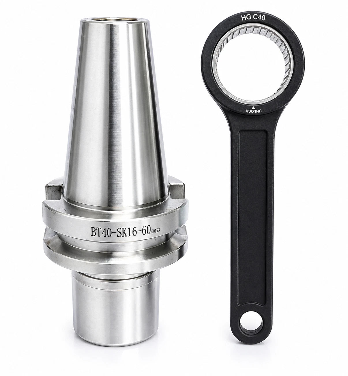 NEW iCarbide M16 BT40 SK10 60 COLLET CHUCK TOOL HOLDER G2.5 25000RPM WITH WRENCH