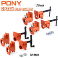 PONY 2-Pack Pipe Clamps by PONY
