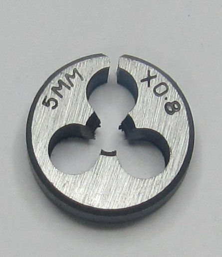 5mm Die 5mm X 0.8 Die M5 Die Carbon Steel Round Split Die From