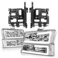 Fit 03-07 Avalanche Silverado Chrome Clear Led Drl | Built Supply Co